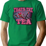 Popomu Alastor - That's The Tea - Hazbin Hotel Essential Premium Heavyweight Cotton T-Shirt - Green