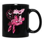 Popomu Angel Dust and Fat Nugget Valentines Night - Hazbin Hotel Essential Black Coffee Mug, Gift Coffee Mug - Black