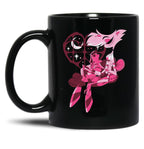 Popomu Angel Dust and Fat Nugget Valentines Night - Hazbin Hotel Essential Black Coffee Mug, Gift Coffee Mug