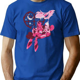 Popomu Angel Dust and Fat Nugget Valentines Night - Hazbin Hotel Essential Premium Heavyweight Cotton T-Shirt - Blue