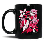 Popomu Blitzo x Stolas Helluva Boss Essential Black Coffee Mug, Gift Coffee Mug