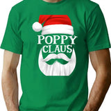 Poppy Claus Santa Family Matching Christmas Pajamas Gift T-Shirt for Men & Women, T-Shirts Graphic Tee - Green