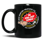 Pork Chop Express San Francisco Black Coffee Mug, Gift Coffee Mug