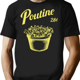Poutine T-Shirt for Men & Women, T-Shirts Graphic Tee - Black