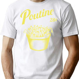 Poutine T-Shirt for Men & Women, T-Shirts Graphic Tee - White