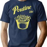 Poutine T-Shirt for Men & Women, T-Shirts Graphic Tee - Navy