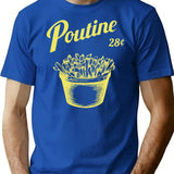 Poutine T-Shirt for Men & Women, T-Shirts Graphic Tee - Blue