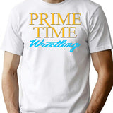 Prime Time Wrestling T-Shirt for Men & Women, T-Shirts Graphic Tee - White