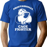 Professional Cage Fighter T-Shirt for Men & Women, T-Shirts Graphic Tee - Blue