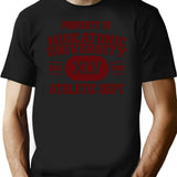 Property Of Miskatonic University Athletic Dept Premium Heavyweight Cotton T-Shirt - Black