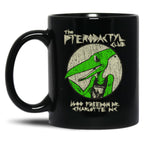 Pterodactyl Club 1987 Black Coffee Mug, Gift Coffee Mug