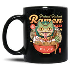 Pukei Pukei Ramen Vintage Black Coffee Mug, Gift Coffee Mug