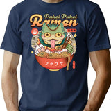 Pukei Pukei Ramen Vintage T-Shirt for Men & Women, T-Shirts Graphic Tee - Navy