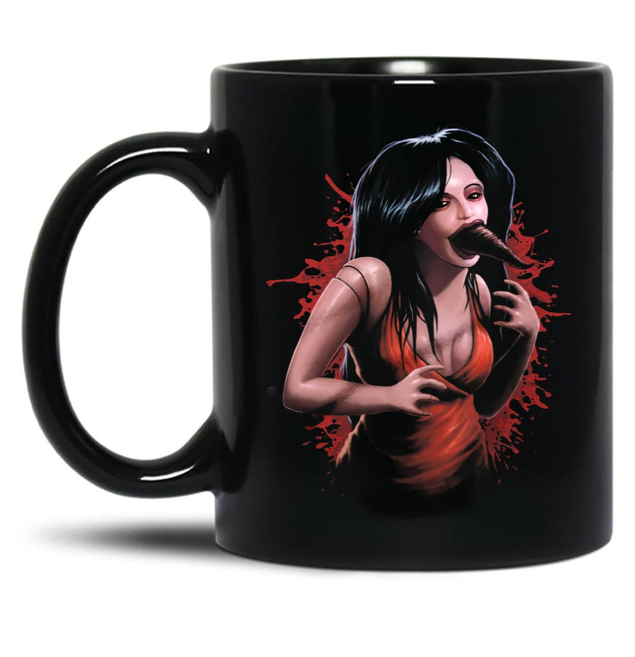 Puppet Master Leech Woman Black Coffee Mug, Gift Coffee Mug