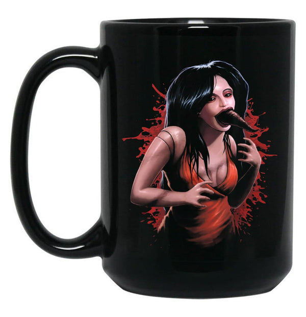 Puppet Master Leech Woman Black Coffee Mug, Gift Coffee Mug - Black