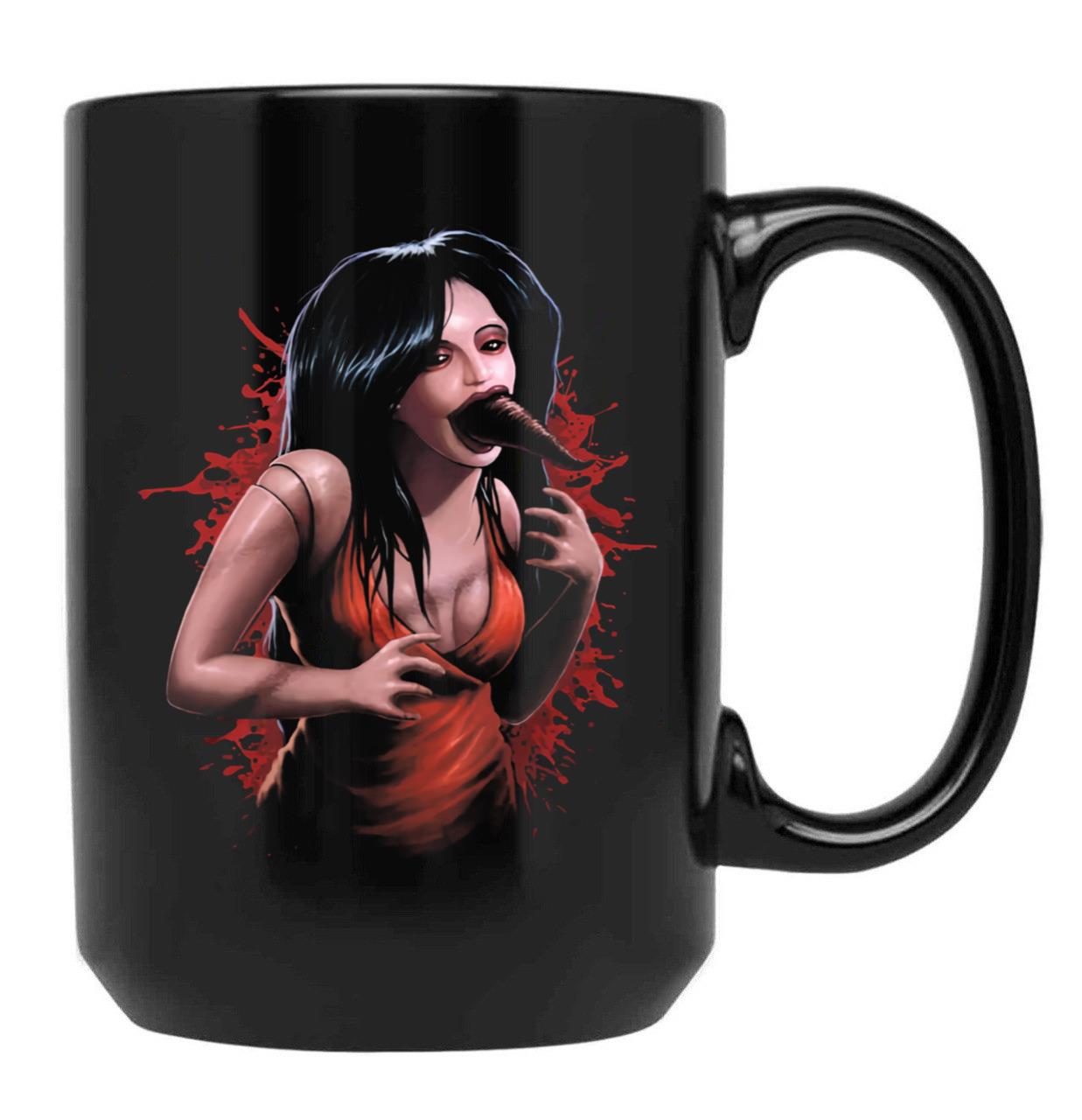 Puppet Master Leech Woman Black Coffee Mug, Gift Coffee Mug