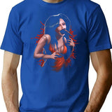 Puppet Master Leech Woman Premium Heavyweight Cotton T-Shirt - Blue