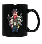 Puppet Master Six Shooter Black Coffee Mug, Gift Coffee Mug - Black