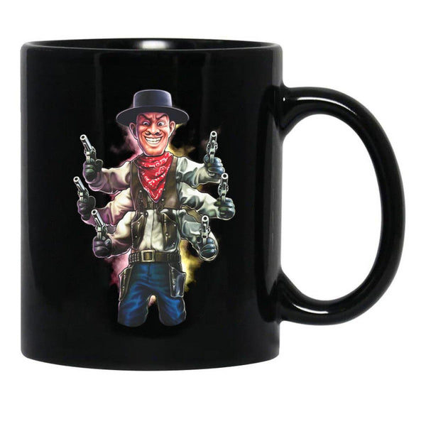 Puppet Master Six Shooter Black Coffee Mug, Gift Coffee Mug - Black