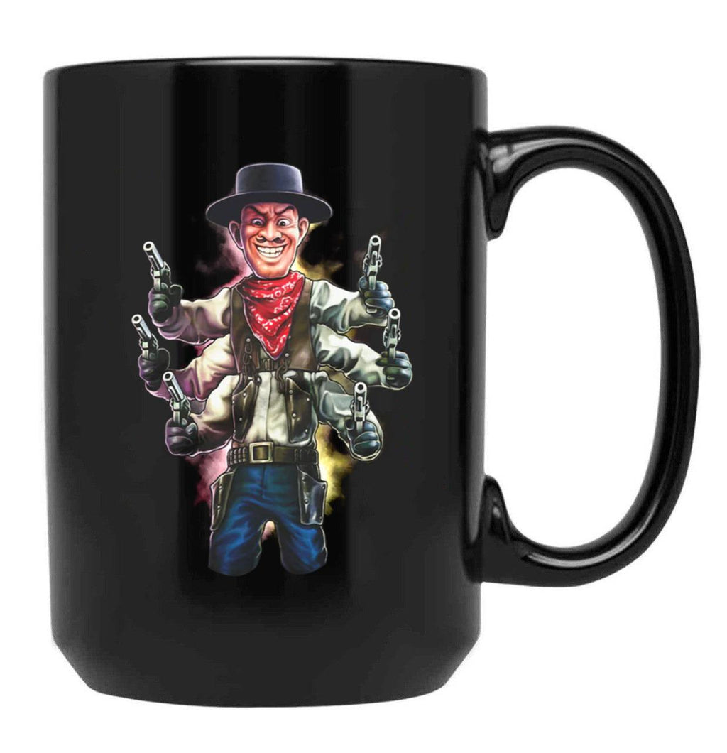 Puppet Master Six Shooter Black Coffee Mug, Gift Coffee Mug