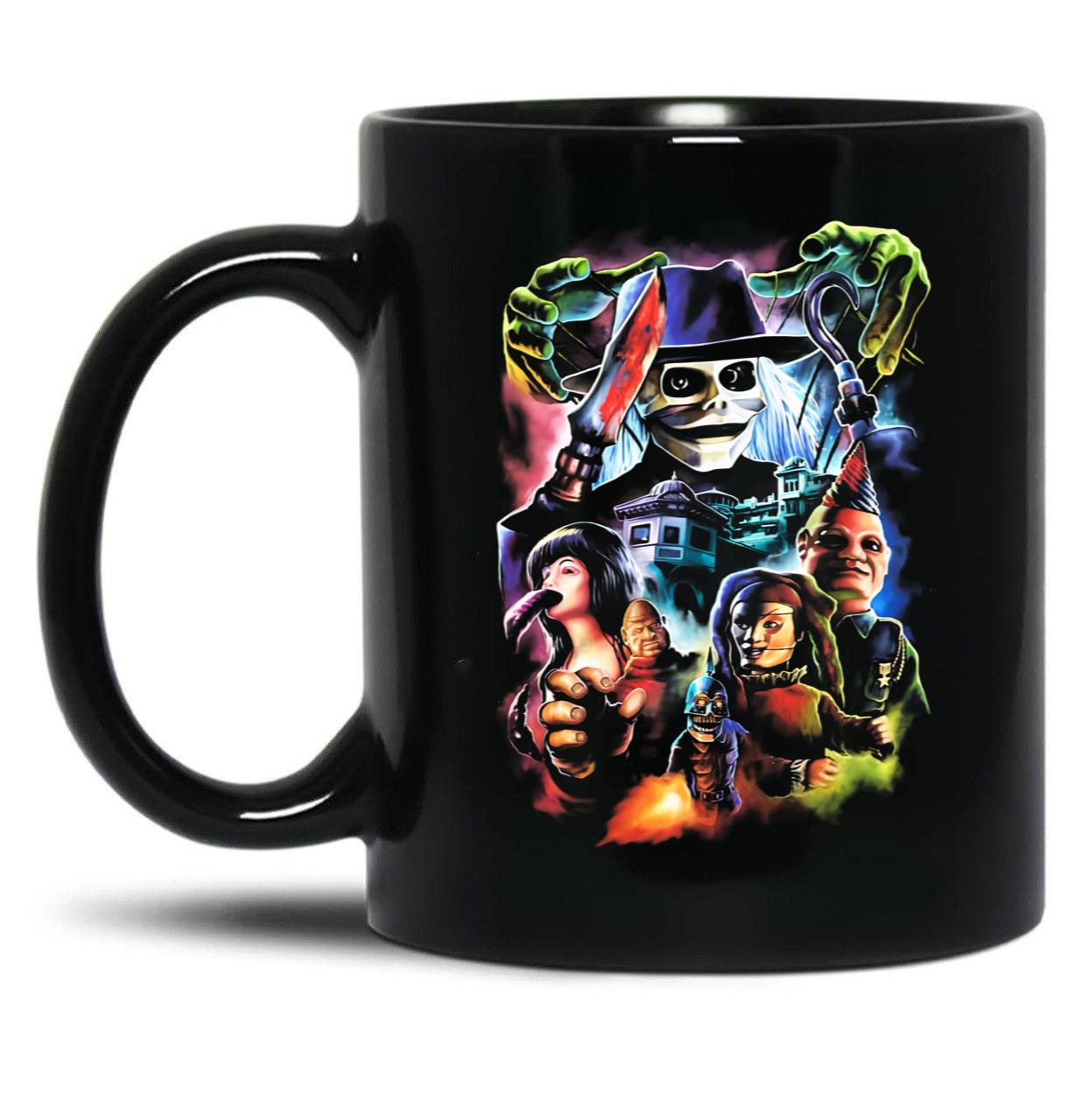 Puppet Master Sneak Attack Black Coffee Mug, Gift Coffee Mug