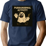 Purranormal Activity T-Shirt for Men & Women, T-Shirts Graphic Tee - Navy