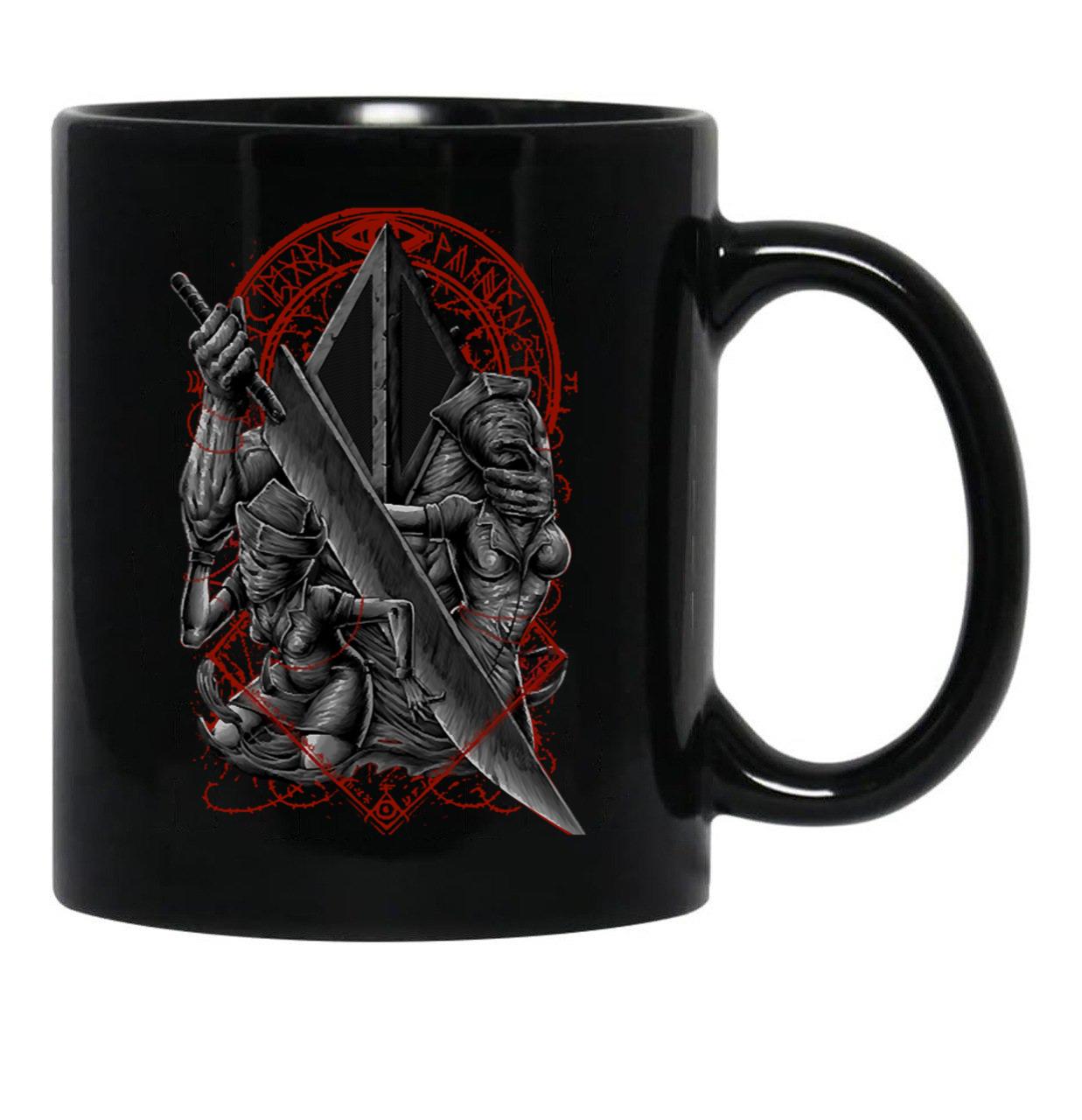 Pyramid Head Classic Black Coffee Mug, Gift Coffee Mug - Black