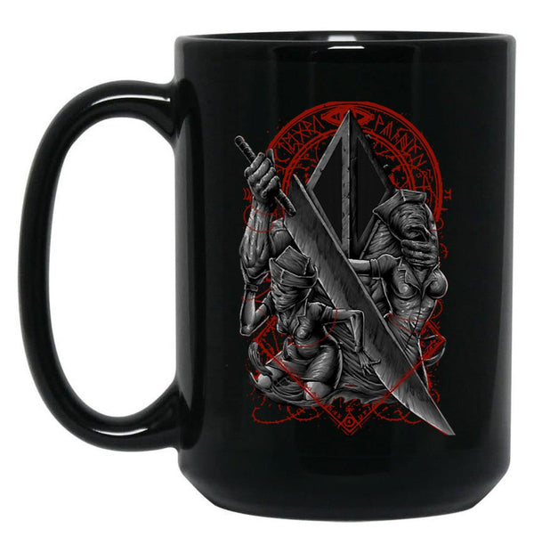 Pyramid Head Classic Black Coffee Mug, Gift Coffee Mug - Black