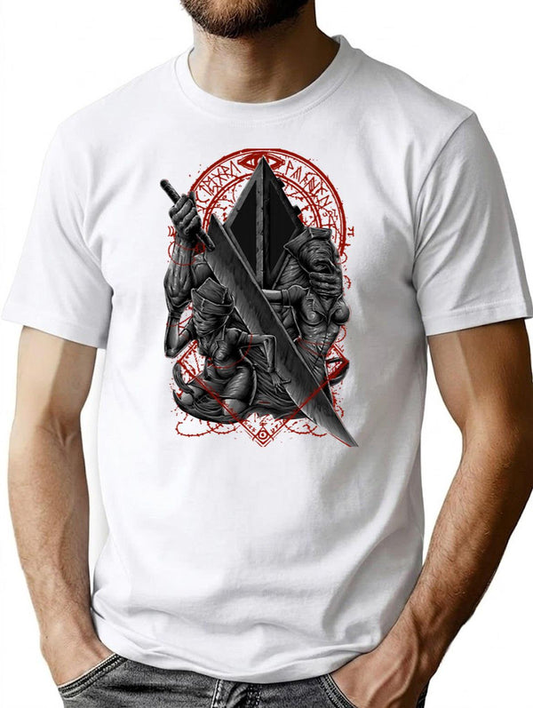 Pyramid Head Classic Premium Heavyweight Cotton T-Shirt - White