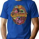 Qbert'S Qubes 1983 Premium Heavyweight Cotton T-Shirt - Blue