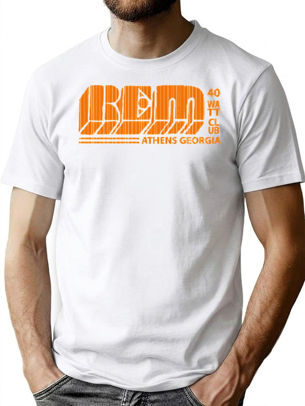 R E M T Shirt Vintage Rem T-Shirt for Men & Women, T-Shirts Graphic Tee - White