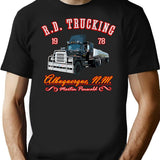 R.D. Trucking V.2 T-Shirt for Men & Women, T-Shirts Graphic Tee - Black