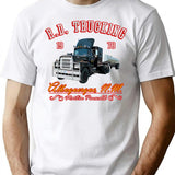 R.D. Trucking V.2 T-Shirt for Men & Women, T-Shirts Graphic Tee - White