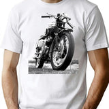 Race Day Motorcycle T-Shirt for Men & Women, T-Shirts Graphic Tee - White