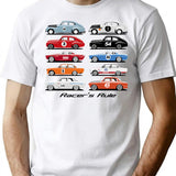 Racer'S Rule T-Shirt for Men & Women, T-Shirts Graphic Tee - White