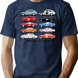 Racer'S Rule T-Shirt for Men & Women, T-Shirts Graphic Tee - Navy
