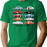Racer'S Rule T-Shirt for Men & Women, T-Shirts Graphic Tee - Green