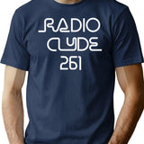 Radio Clyde T-Shirt for Men & Women, T-Shirts Graphic Tee - Navy