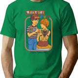Rainy Day Fun T-Shirt for Men & Women, T-Shirts Graphic Tee - Green