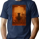 Ramen And Friends T-Shirt for Men & Women, T-Shirts Graphic Tee - Navy