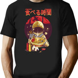 Ramen Astronaut Vintage Kawaii Otaku Japanese Noodles T-Shirt for Men & Women, T-Shirts Graphic Tee - Black
