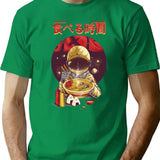 Ramen Astronaut Vintage Kawaii Otaku Japanese Noodles T-Shirt for Men & Women, T-Shirts Graphic Tee - Green