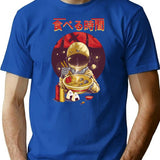 Ramen Astronaut Vintage Kawaii Otaku Japanese Noodles T-Shirt for Men & Women, T-Shirts Graphic Tee - Blue