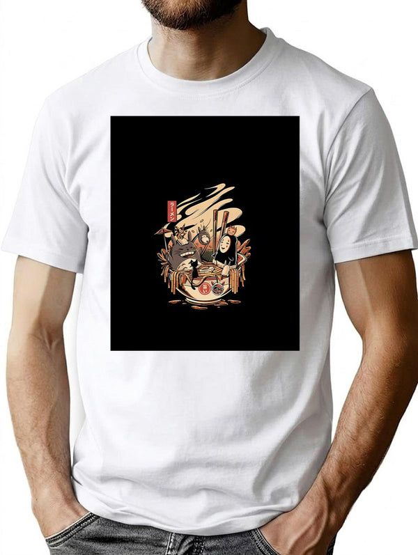 Ramen Noodle T-Shirt for Men & Women, T-Shirts Graphic Tee - White
