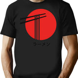 Ramen T-Shirt for Men & Women, T-Shirts Graphic Tee - Black