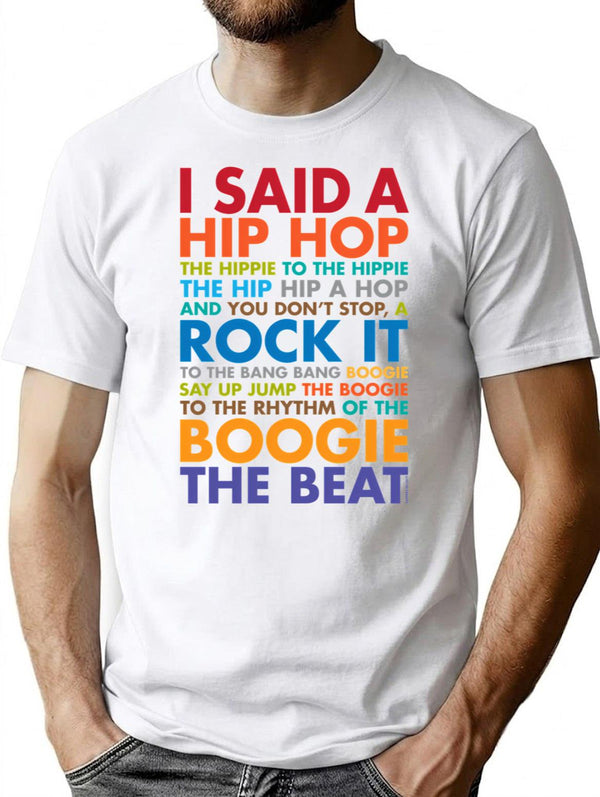 Rappers Delight - Old School Hip Hop T-Shirt for Men & Women, T-Shirts Graphic Tee - White