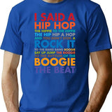 Rappers Delight - Old School Hip Hop T-Shirt for Men & Women, T-Shirts Graphic Tee - Blue