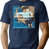 Ravi I Took Her To My Penthouse And I Freaked It T-Shirt for Men & Women, T-Shirts Graphic Tee - Navy