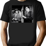 Raymond Burr Photo Barbara Hale From Perry Mason Photo Standing T-Shirt for Men & Women, T-Shirts Graphic Tee - Black