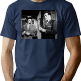 Raymond Burr Photo Barbara Hale From Perry Mason Photo Standing T-Shirt for Men & Women, T-Shirts Graphic Tee - Navy